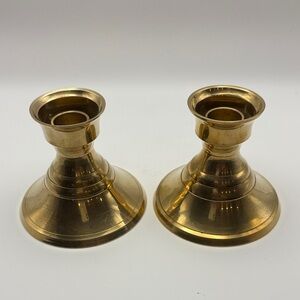 VTG Pr Solid‎ Brass Candlestick Holders